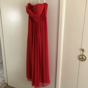 Bill LevKoff Bridesmaid Dress in Poppy